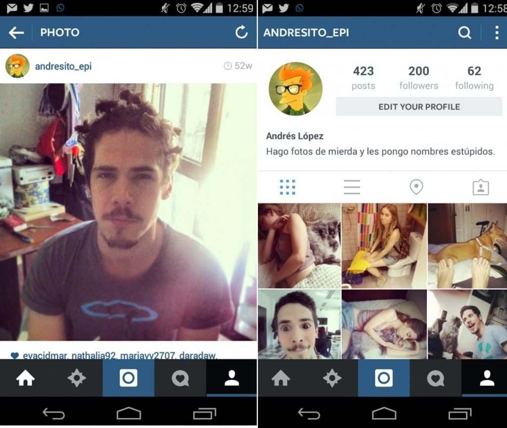 Usar dos cuentas de instagram en android