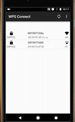 como conectarse a cualquier wifi infinitum desde android wps connect