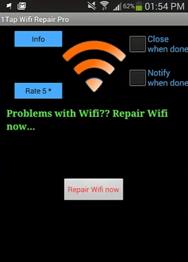 descargar 1 tap wifi repair pro 6-0 reparar wifi android