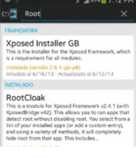 xposed rootcloak reparar claro video root